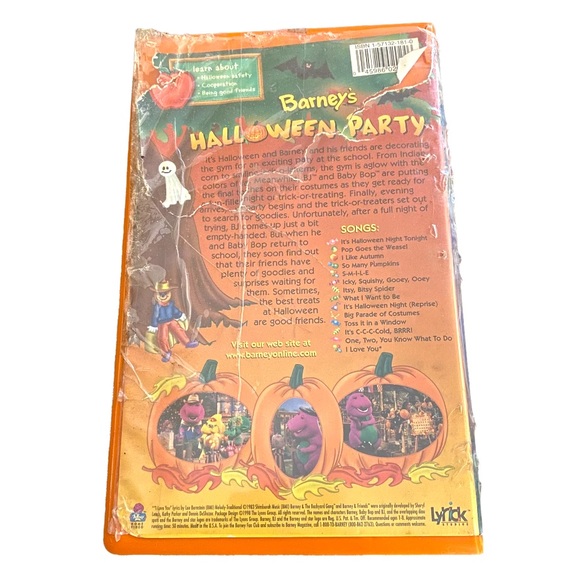Barney Halloween Party VHS 🎃 - Picture 2 of 3